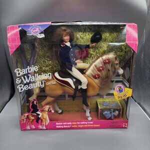 Barbie & Walking Beauty Horse Gift Set 1998 - NEW in Box, Mattel